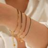 Elegant Cross Chain Zircon Bracelet Stylish Versatile Titanium Steel Jewelry Accessory