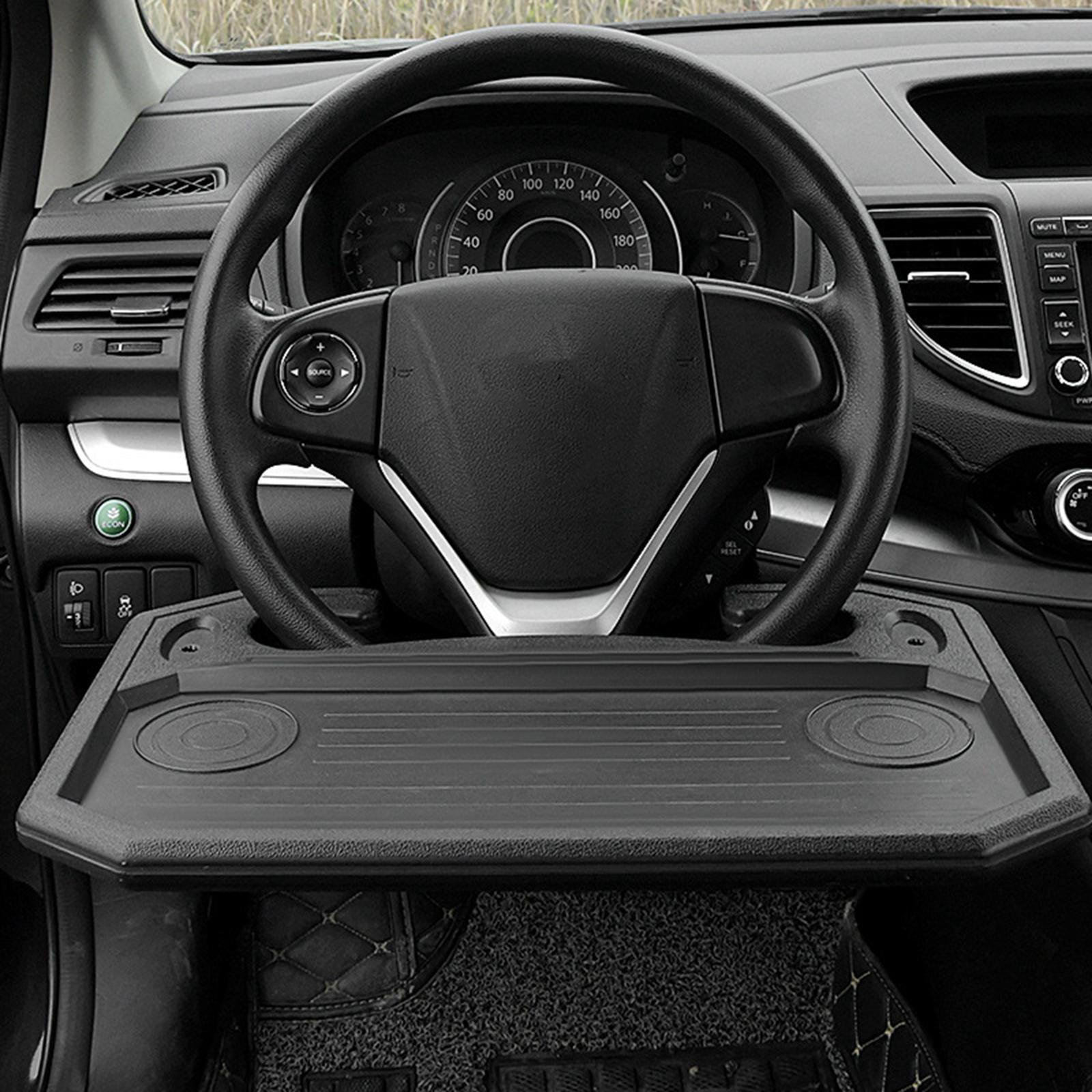 

Автоматический поднос для рулевого колеса, автомобильный стол для еды, подставка для сиденья, держатель для ноутбука, крепление чёрный