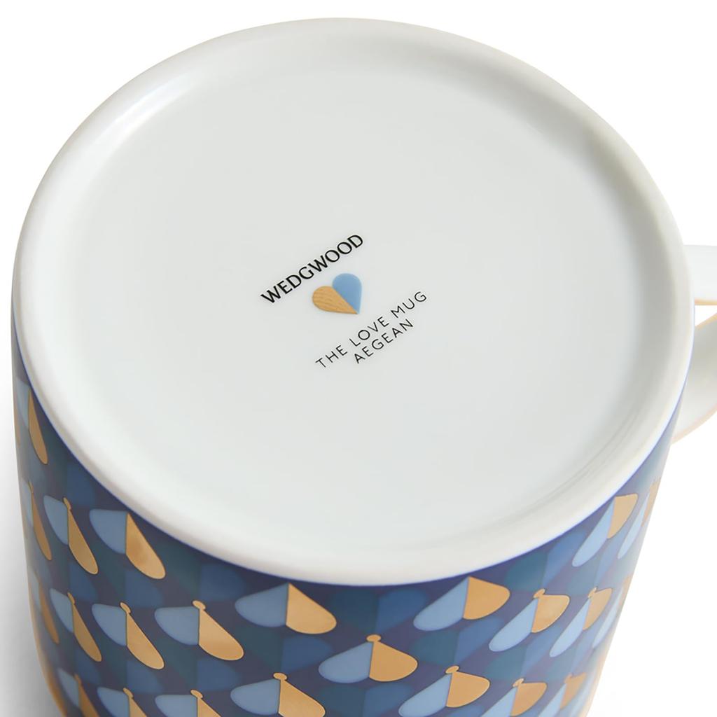 Imported Wedgwood Love Aegean Perfect for and Day 1084786 [Authentic Product] Mug, 350ml, Blue. weddings, birthdays, Mother's gifts.