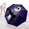 Jack Skellington,Halloween Automatic Opening and Closing Umbrella - 8-rib Folding Design, Lightweight and Portable, Suitable for Daily Busin