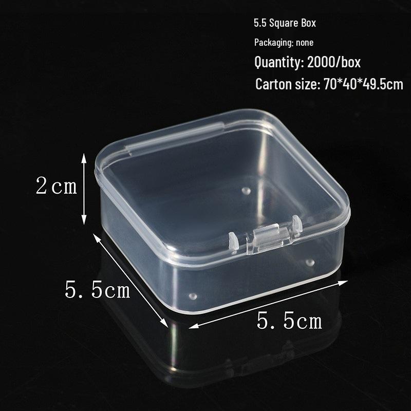 Rectangular Translucent PP Plastic Storage Box with Lid for Jewelry and Small Parts