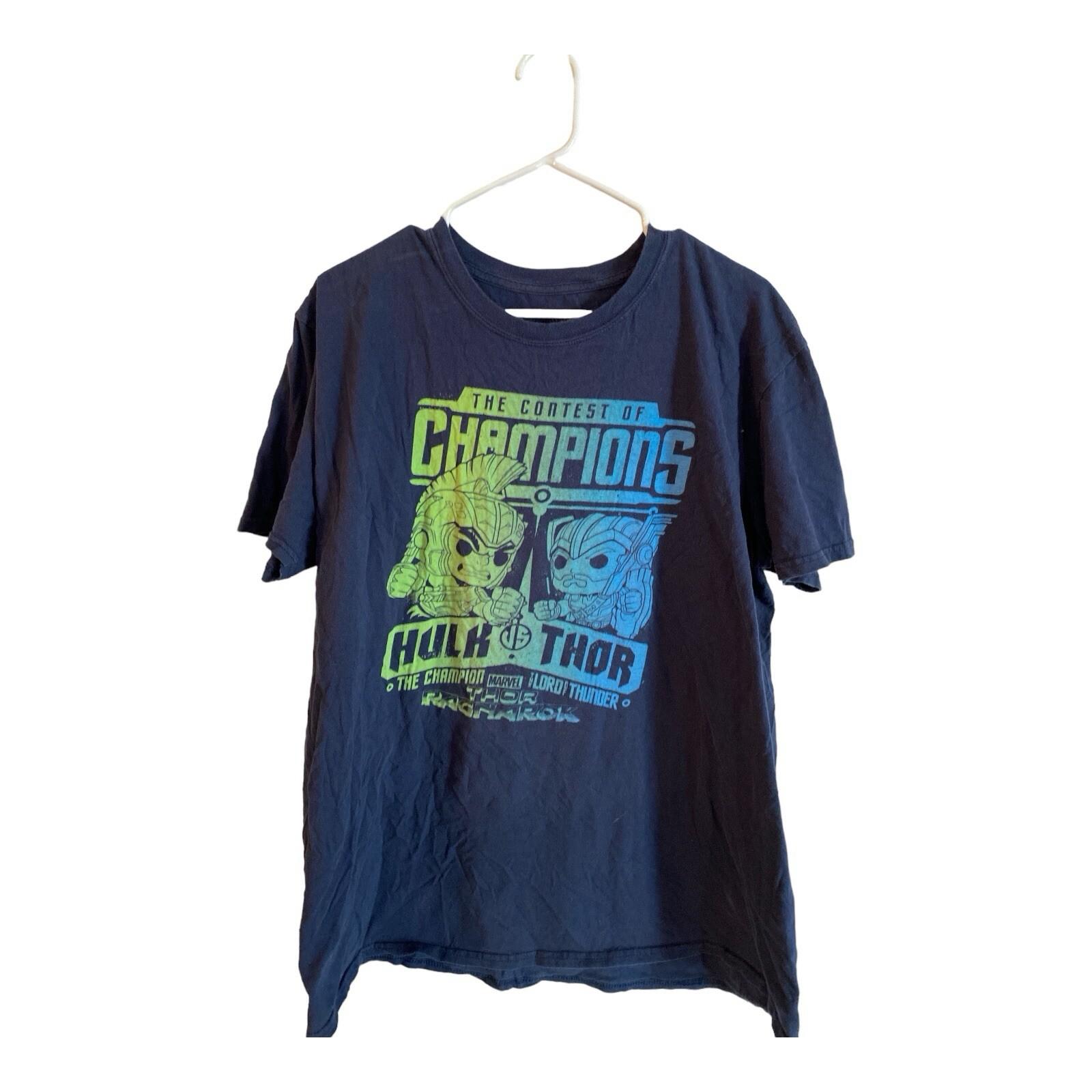 Marvel pop thor hulk ragnarok mens xl blue t-shirt S разноцветный