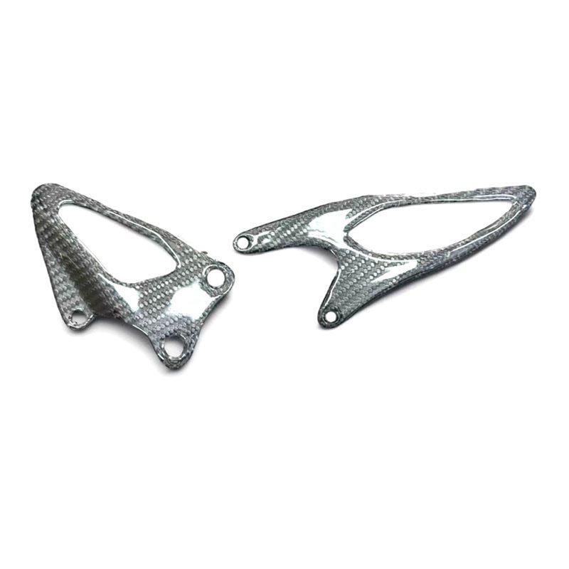 Guard Heel Plates Rearsets Carbon Fiber Motorcycle For R1 R1M 2015-2024 Heel Guards Carbon Fiber Pattern