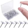 Clear Thumb Tacks for Wall Hangings - 300 Count