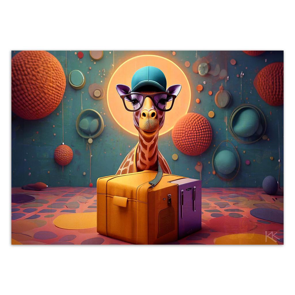 Wallpaper Abstract Giraffe