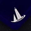Exquisite Small Sailboat Brooch For Women Men Fashion Temperament Lapel Pins Versatile Shiny Corsage Clothing Accessories Gifts