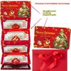 Creative Christmas Santa Claus Xmas Tree Folding Banknote Diy Red Envelope With 6 Card Slots Merry Christmas Party Decoration