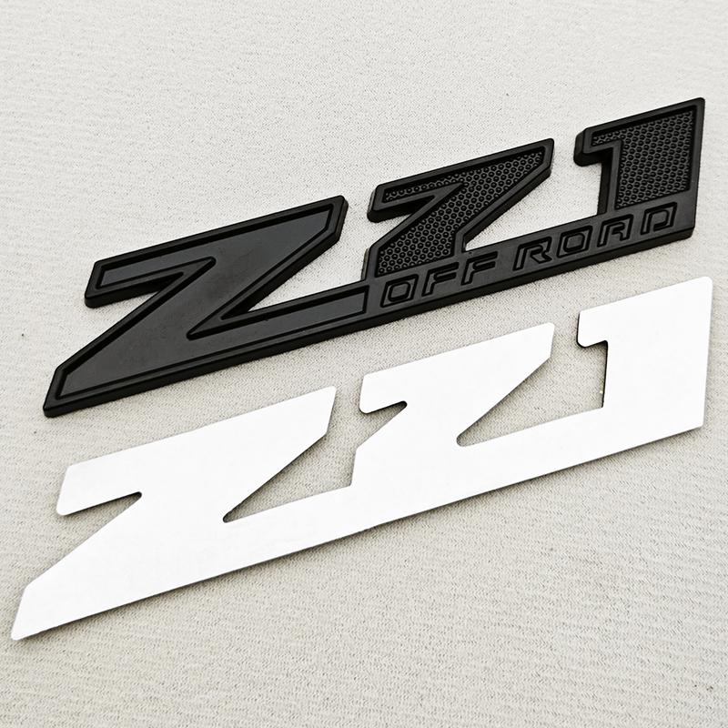 AABKA1 3D Metal Logo Z71 OFF ROAD Car Sticker Trunk Embelem Front Grille Badge For Chevy Chevrolet Silverado Colorado Tahoe Accessories