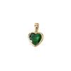 Twelve Zodiac Birthstone Pendant with Heart-Shaped Zircon - DIY Keychain Accessory