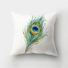 Peacock Feather Printed Pattern Cushion Cover for Home Living Room Sofa Car Bedroom Decoration Pillow Cover