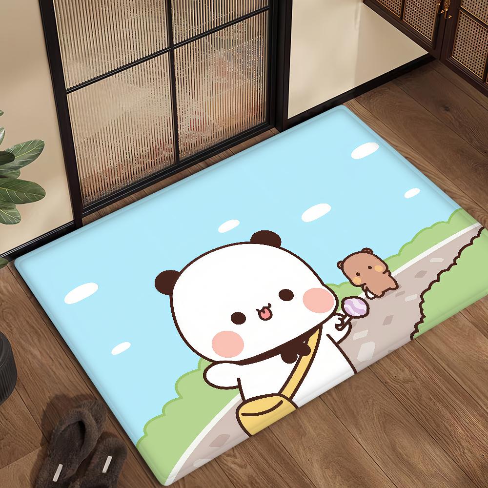 Cartoon Bubu Dudu Cute Door Mat Bath Microfiber Decorative Versatile Flannel Floor Mat Quick Dry Absorbent Non-slip Sole