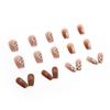 A Nail Sticker Caramel Mocha Classic Chessboard