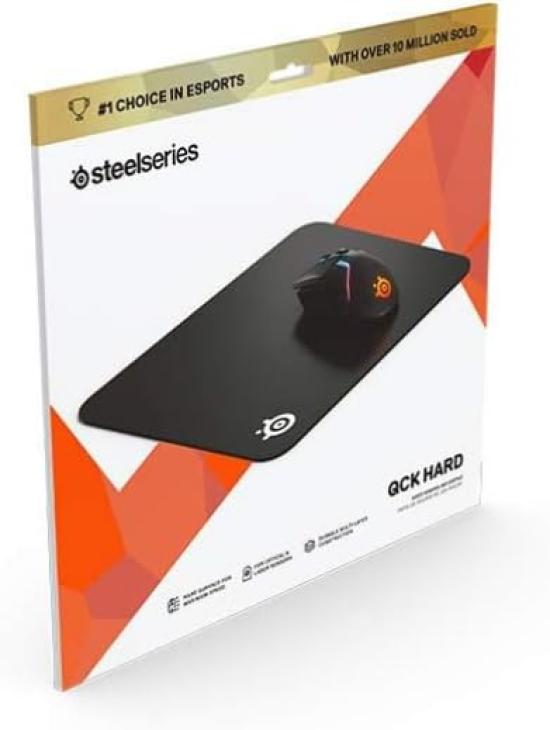 SteelSeries Gaming Mouse Rubber 320 mm x 270 mm x 3 QcK Hard 63821 Pad, Hard, Non-Slip Base, mm,