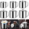 350-1250ml Mug 304 Stainless Steel Milk Coffee Cup New Water Cup  Home