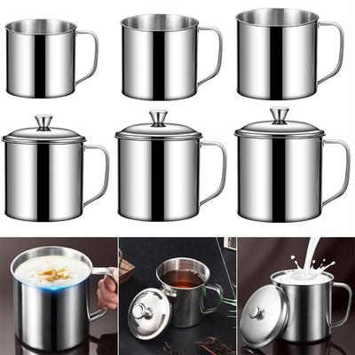 Taza de 350-1250 ml Acero Inoxidable 304 Taza de Café con Leche Nueva Taza de Agua Hogar