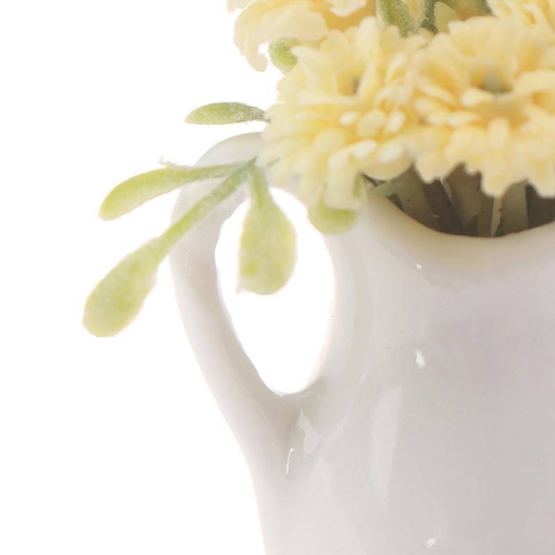 1:12 Dollhouse Miniature Flowers Fairy Garden Ornament Potted Plant Flowers Pot