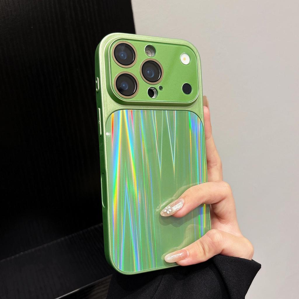 Apple 17Promax Aurora Laser Case with Full Coverage and Anti-Drop Protection for iPhone 16 Lens