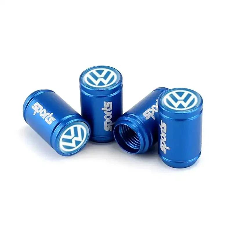 Para VW Novos 4PCS Tampas de Válvula de Ar para Pneu de Roda de Carro Cobertura de Haste Para Volkswagen Passat Santana Touareg Tiguan GTI Rline Bora Jetta Bee