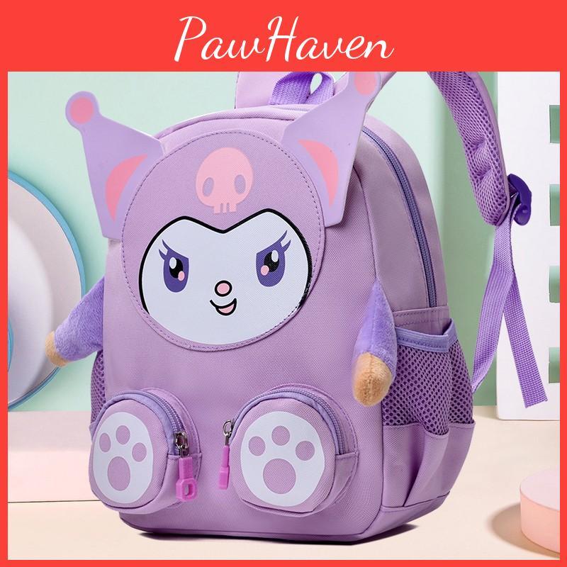 Cartoon Teddy Bear Childrens Bag Oxford Cloth Lightweight Protection Spine