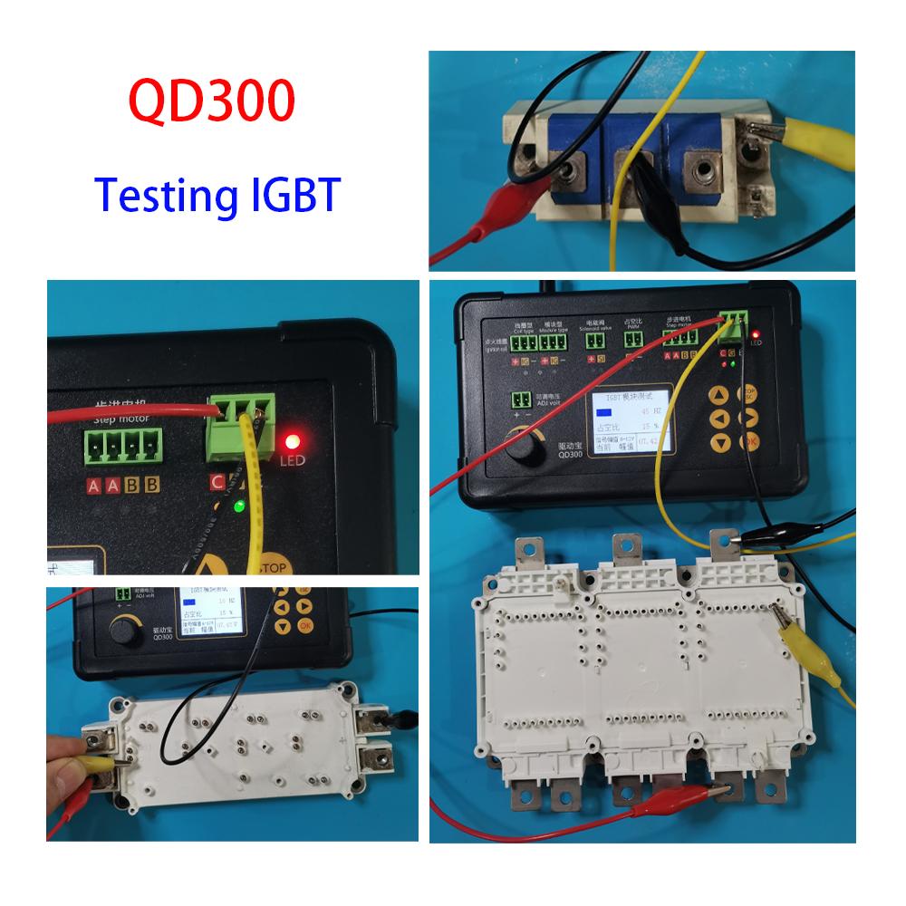 Novo QD300 Testador de bobina de ignição automotiva QDB-2A 3A IGBT Motor de passo ocioso Válvula solenóide Injetor PWM Atuador Detector de falhas