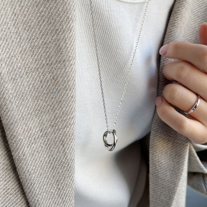 by hyeres Tangle necklace (Silver) BH7N4A729WB600