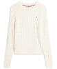 TOMMY HILFIGER Cotton Cable Crew Neck Sweater (T22G0Kto001Wt2Aef)