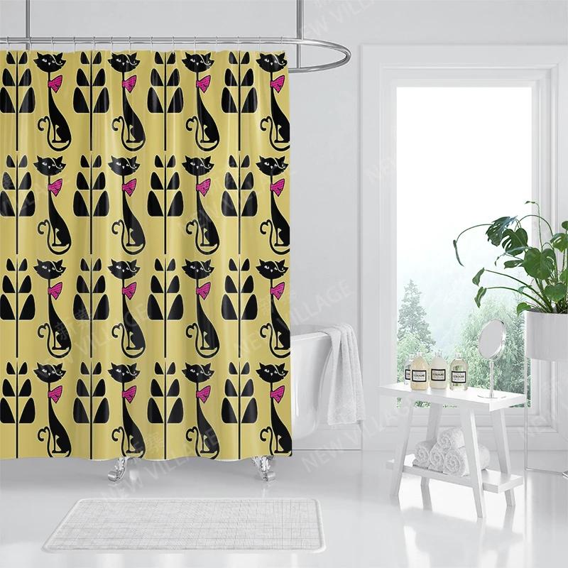 Waterproof Fabric Shower Curtains Bathroom Curtain Accessories Bath Curtain for Shower 180x200 240*200 Boho Decoration Abstract