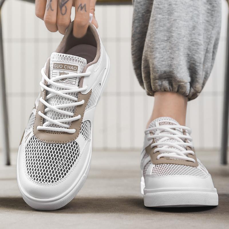Heren Sportschoenen Zomer Ademend Casual Skateboard Schoenen Plus Size Witte Hardloopsneakers Schoenen voor Studenten
