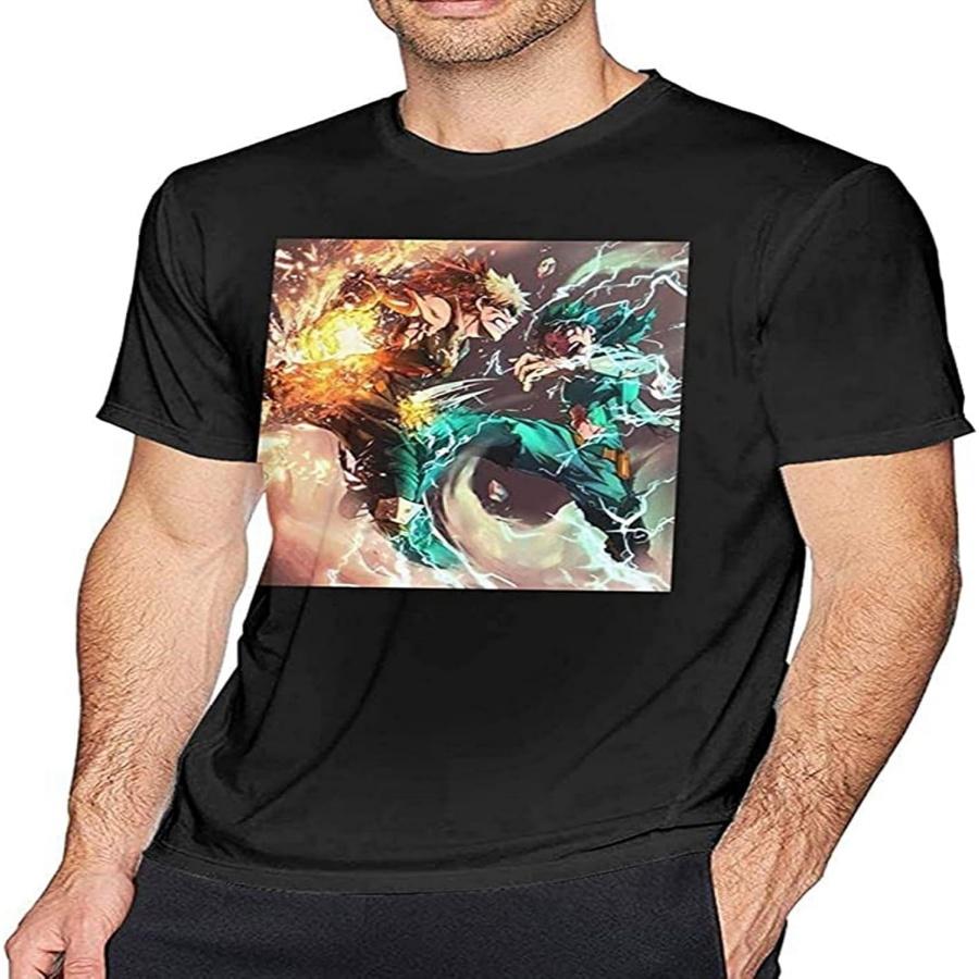 

DALIBANG Katsuki Bakugo T Shirt Men s Fashion Cotton Crew Neck Short Sleeve Tunics XXXXXL