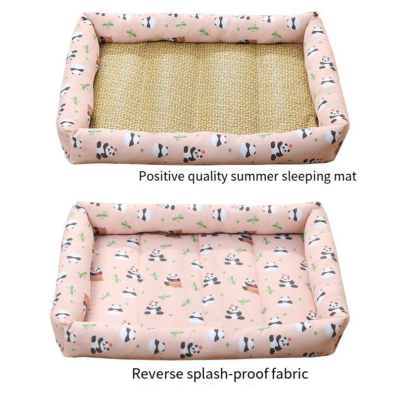 

Dog And Cat Ice Cushion Summer Small And Medium Cat Sofa Cool Wear Pads Pet Bed Comfortable Wear-Resistant Pads Pet Supplies S 45x35CM розовый