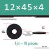 Blackened Thickened Metal Flat Washer Spacer, Round, M3-M42