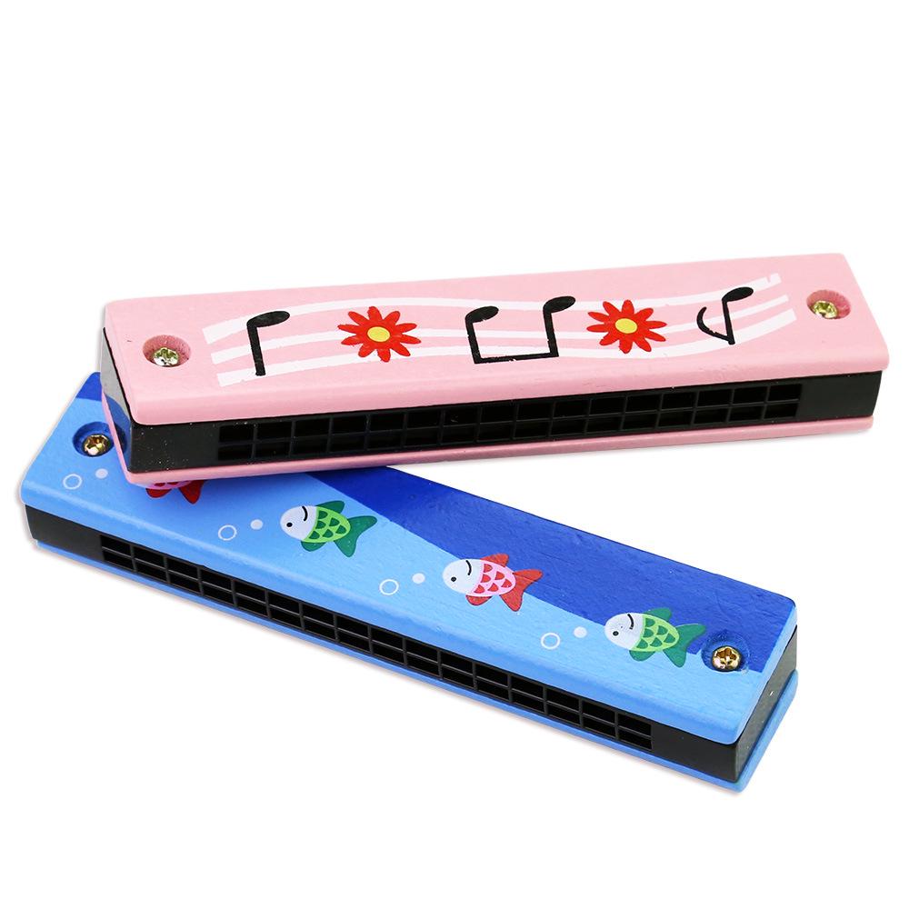 Armonica a bocca in legno per bambini: Ausilio didattico creativo per la scuola dell'infanzia e strumento a fiato per principianti per studenti della scuola primaria. Giocattolo Musicale Educativo.