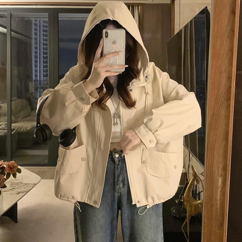 

Off-White Hooded Loose Fit Windbreaker Jacket Small