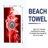Sport Club Corinthians Paulista Print Beach Towel, Large Soft Quick Dry Towel for Beach Camping Swimming