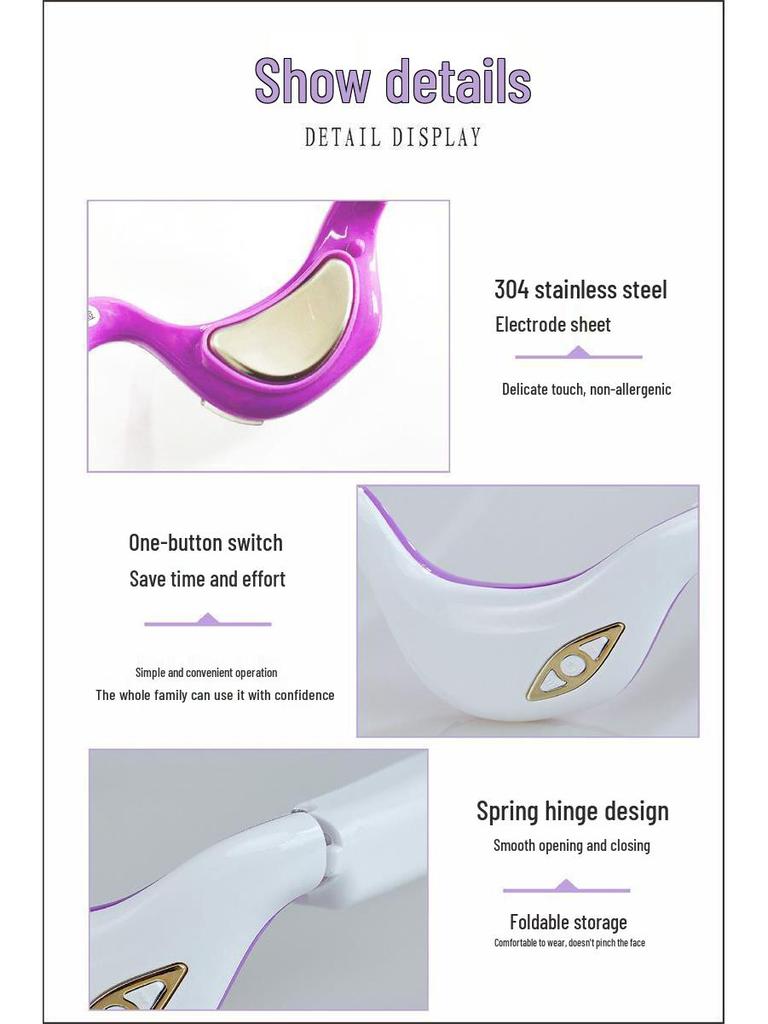 Smart Eye Massager: Dark Circle & Eye Bag Relaxation Device with Vibration and Heat Therapy