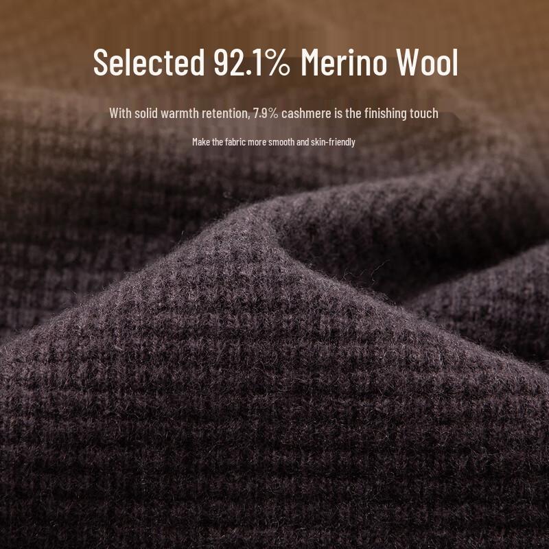 Cardigan bărbați lână cașmir amestec guler stand