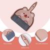 Cartoon Bear Small Broom Dustpan Combo - Handheld Table Sweeper with Hanging Hook, Perfect for Home, Office & Car Cleaning