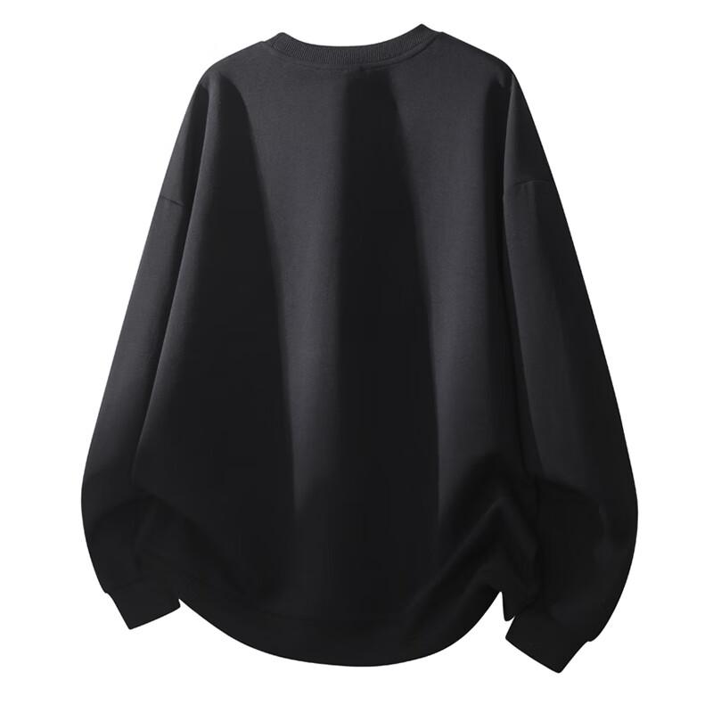 Men's American Retro Embroidered Long-Sleeve Pullover Sweatshirt