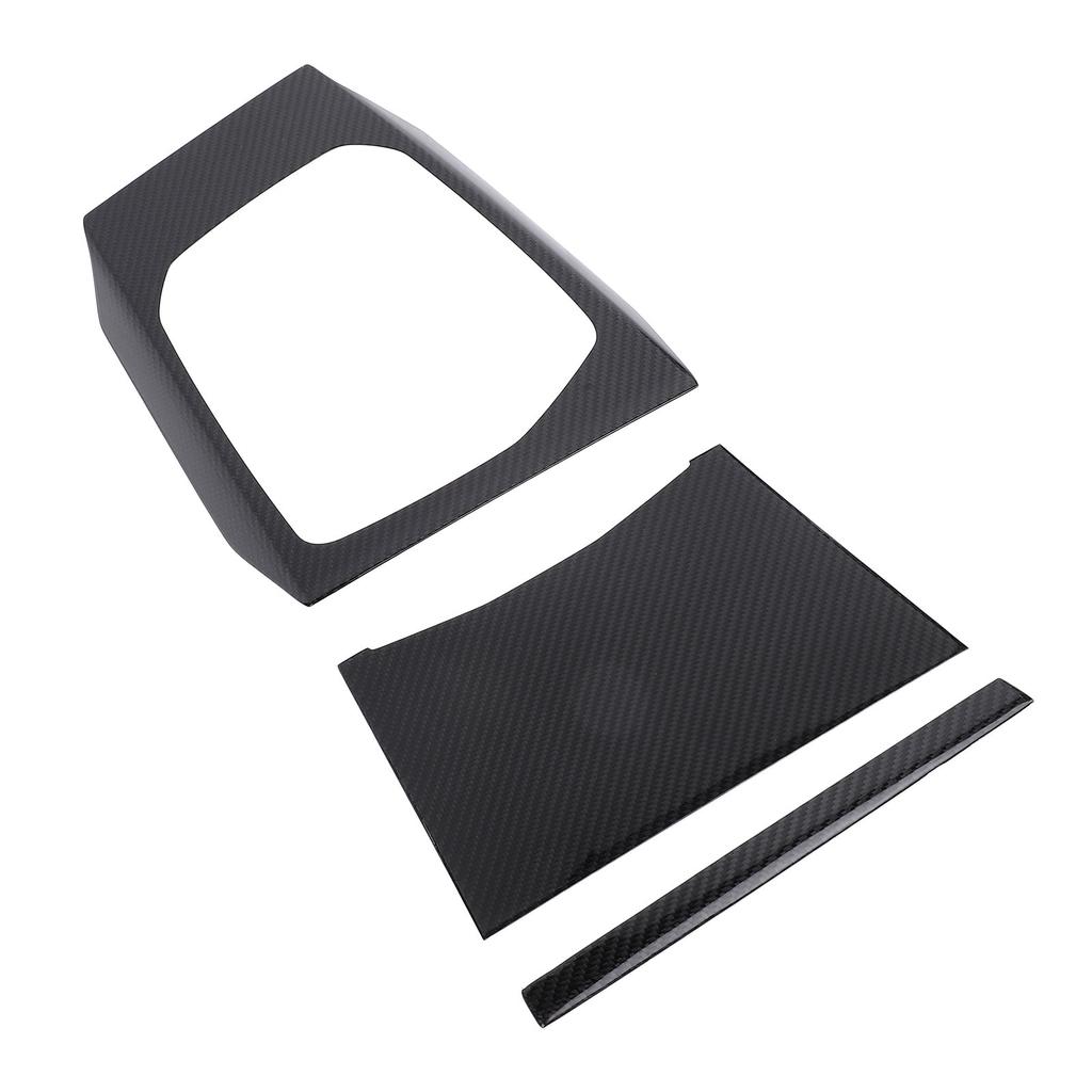 3 Pcs Center Console Gear Shift Panel Cover Carbon Fiber Self Adhesive Protective for 3 Series G20 G21 LHD 2019 To 2023