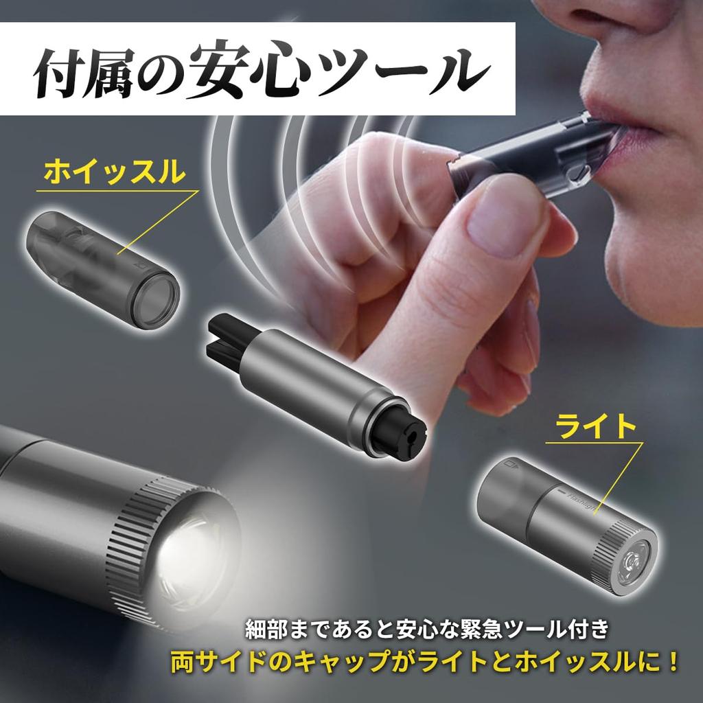 WINCLE 4-in-1 Car Emergency Escape Hammer with Light Glass Breaking