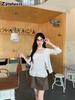Pure Desire Style Temperament Fashion Set Women Autumn Gentle Wind Long Sleeve Cardigan Ruffled Edge Polka Dot Camisole Top