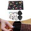 Calendrier de l'Avent médiators de guitare avec sac de rangement en PU pour musicien ukulélé famille
