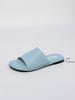 Summer new flat-bottomed slippers women's versatile one-word open-toed slippers women's 2025 light luxury temperament women's shoes