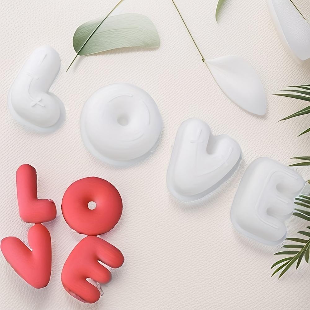 4pcs LOVE Silicone French Mousse Cake Mold Set for Valentine's Day and Chinese Valentine's Day Dessert Baking