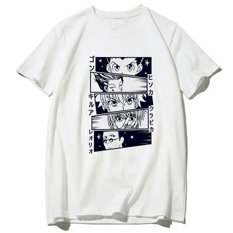 Wpmens Tops Y2K 90s Japanese Anime Graphic Harajuku Kawaii Killua Tshirt Funny Hisoka T Shirt Tops Tees Male Unisex Tshirt