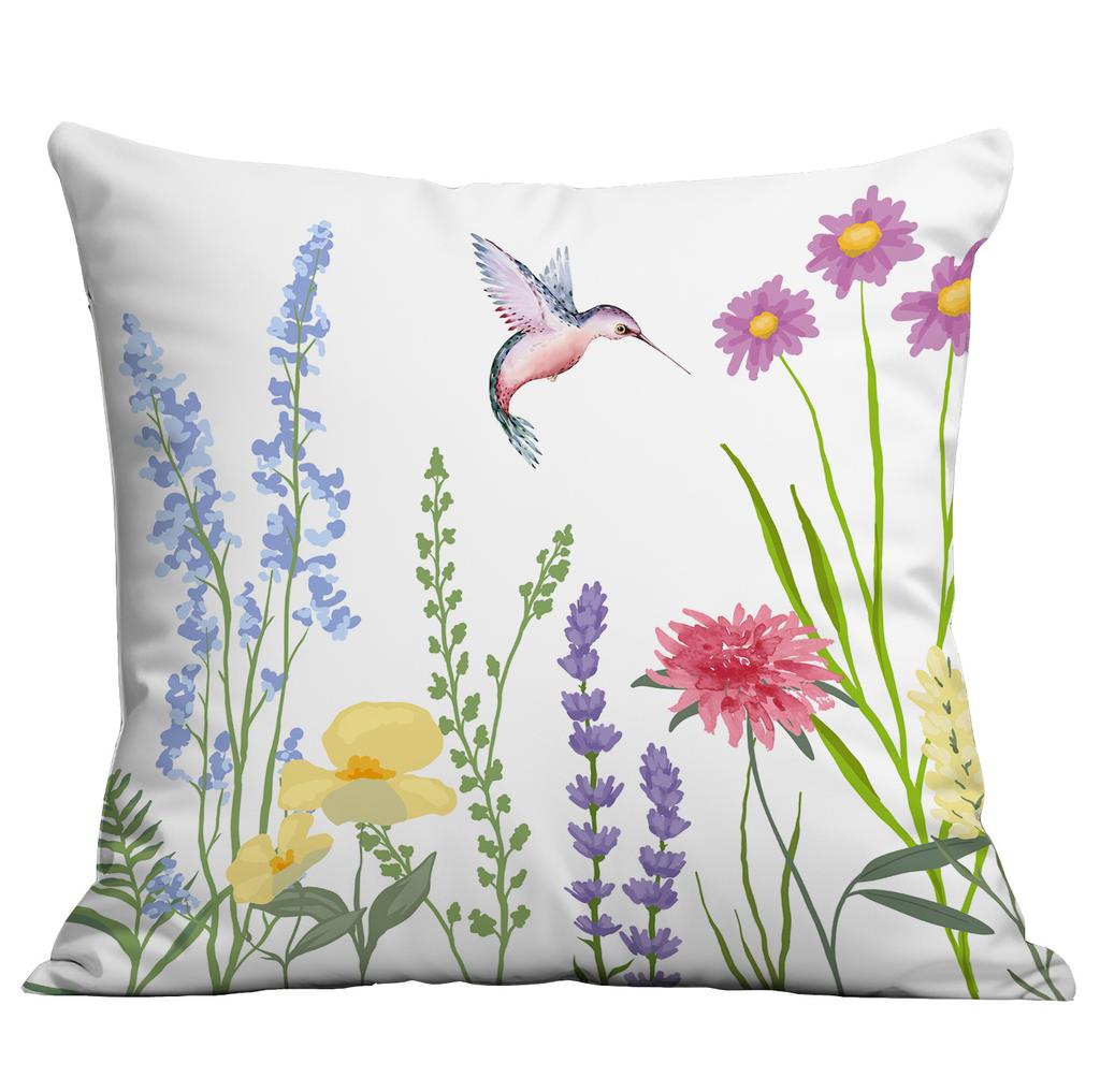 Spring And Summer Floral Print Pillow Cover Home Sofa Cushion Pillow Cover Premium Durable Quality Useful Practical