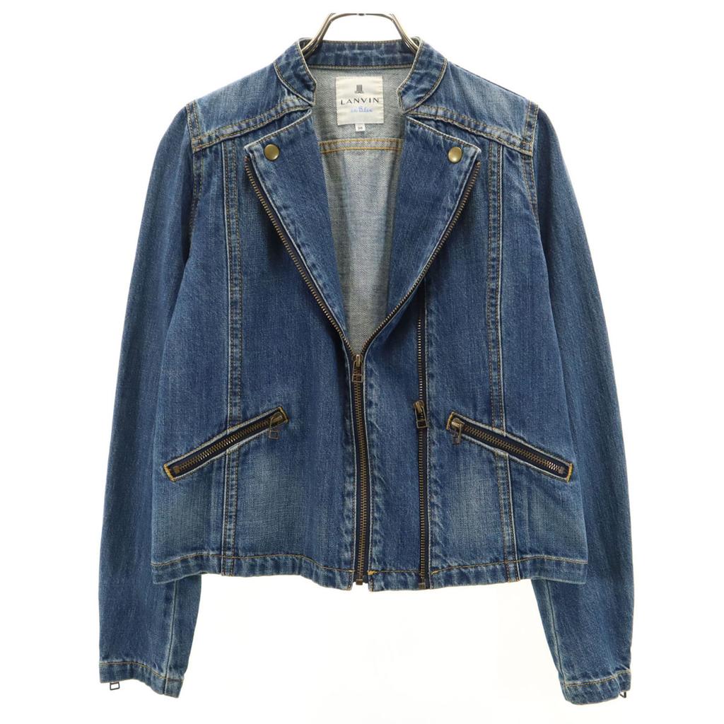 LANVIN en Bleu Denim Jacket 38 Wash blue jeans Women Used