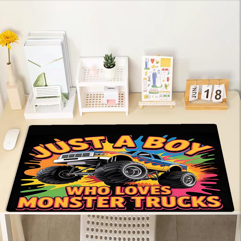 Tappetino Mouse Tema Camion, Base in Gomma Antiscivolo, Multifunzionale per Ufficio e Casa, Perfetto per la Personalizzazione dello Spazio di Lavoro.