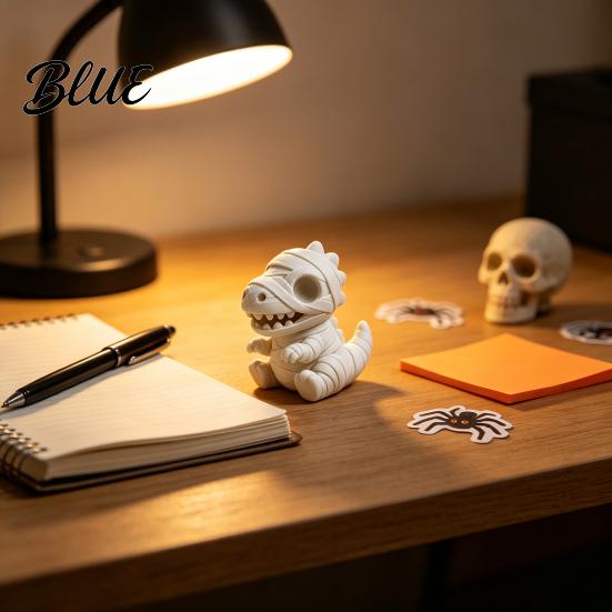 Collectible Pet Figures Miniature Mummy Animal Figurine 3D Printed Pig Chicken Dino Duck Cute Ornaments Cat Statue Spooky Desk Decor Decompression