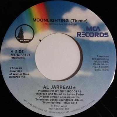 7inch Record AL JARREAU  Moonlighting Theme MCA53124 MCA Records 1987 US Dance  Electronica Used